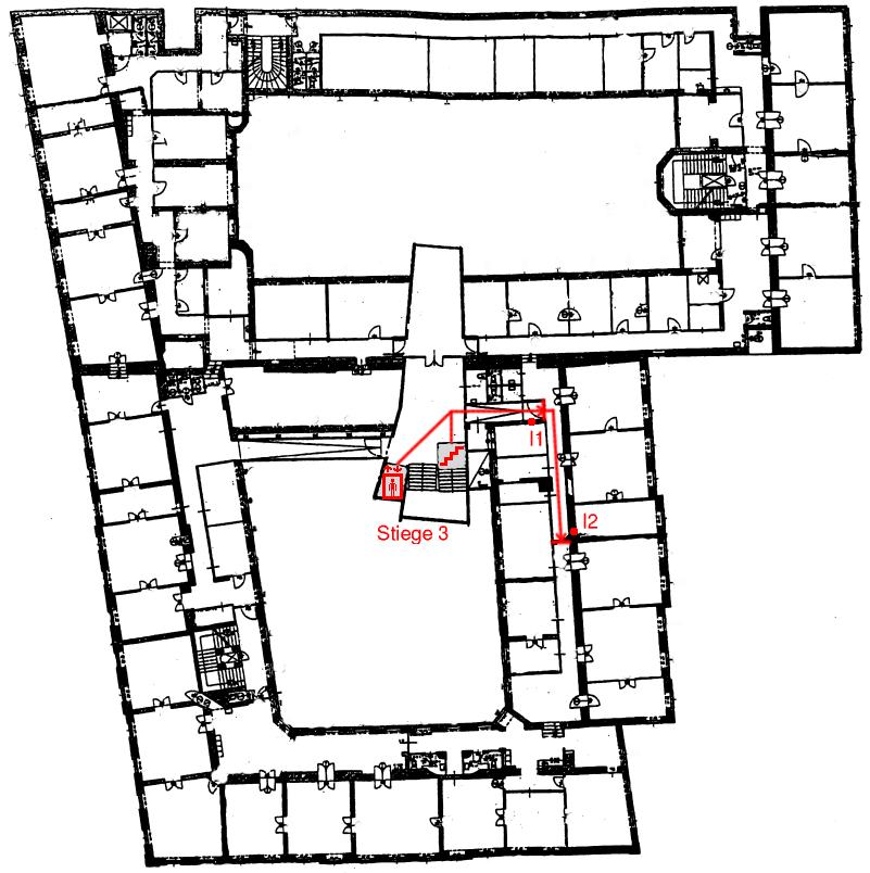 A map that shows the 3rd floor